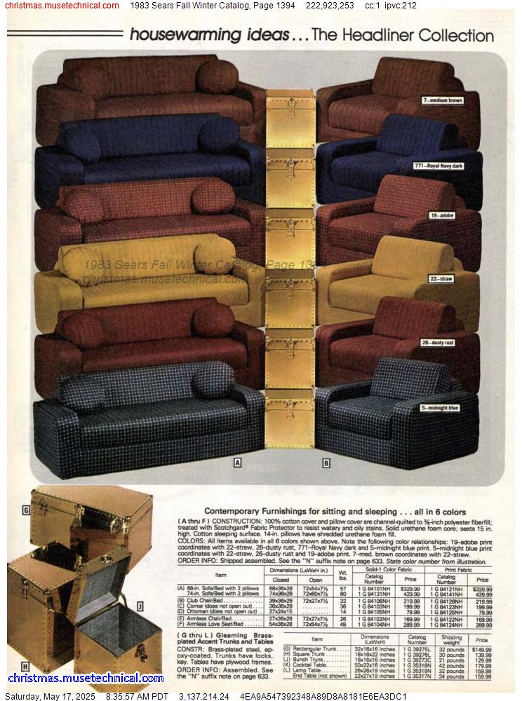 1983 Sears Fall Winter Catalog, Page 1394