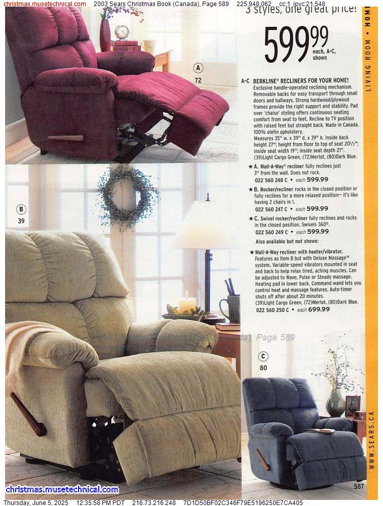 2003 Sears Christmas Book (Canada), Page 589