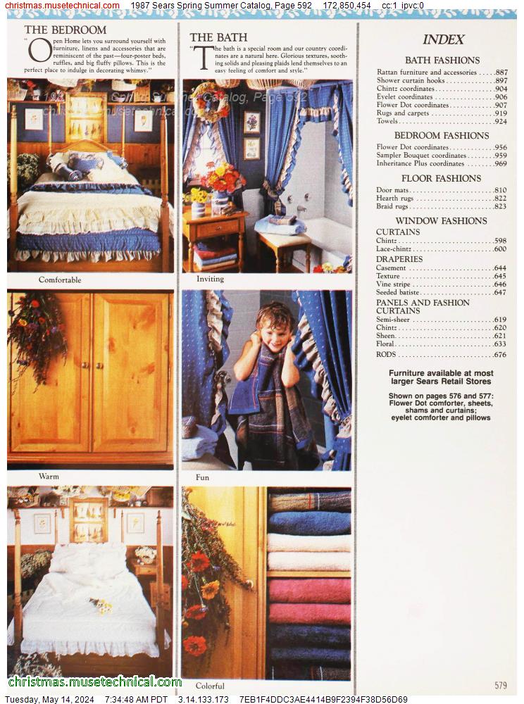 1987 Sears Spring Summer Catalog, Page 592