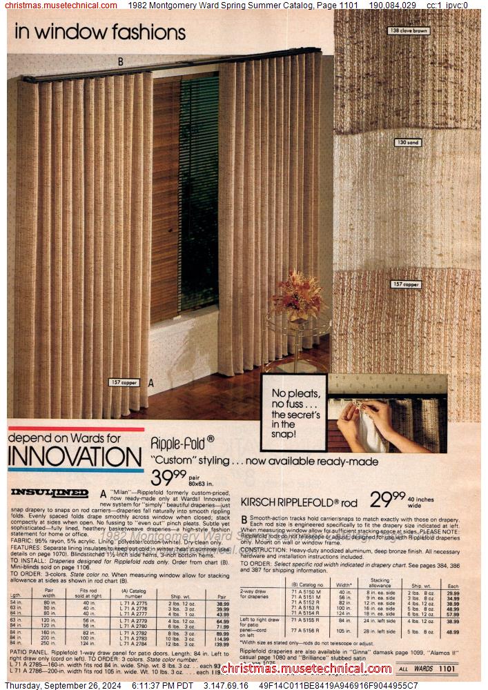 1982 Montgomery Ward Spring Summer Catalog, Page 1101