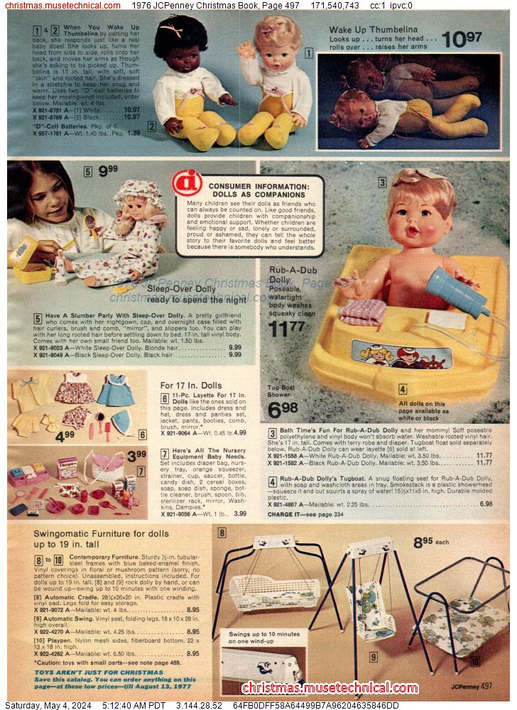 1976 JCPenney Christmas Book, Page 497