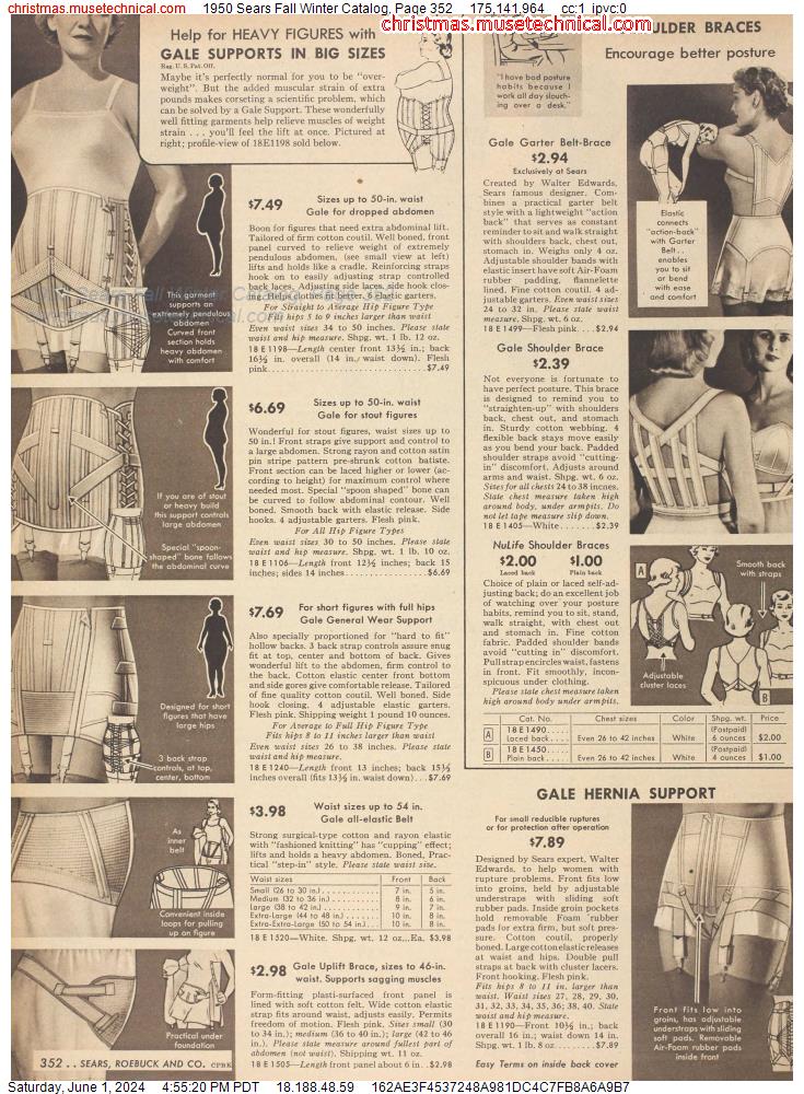 1950 Sears Fall Winter Catalog, Page 352