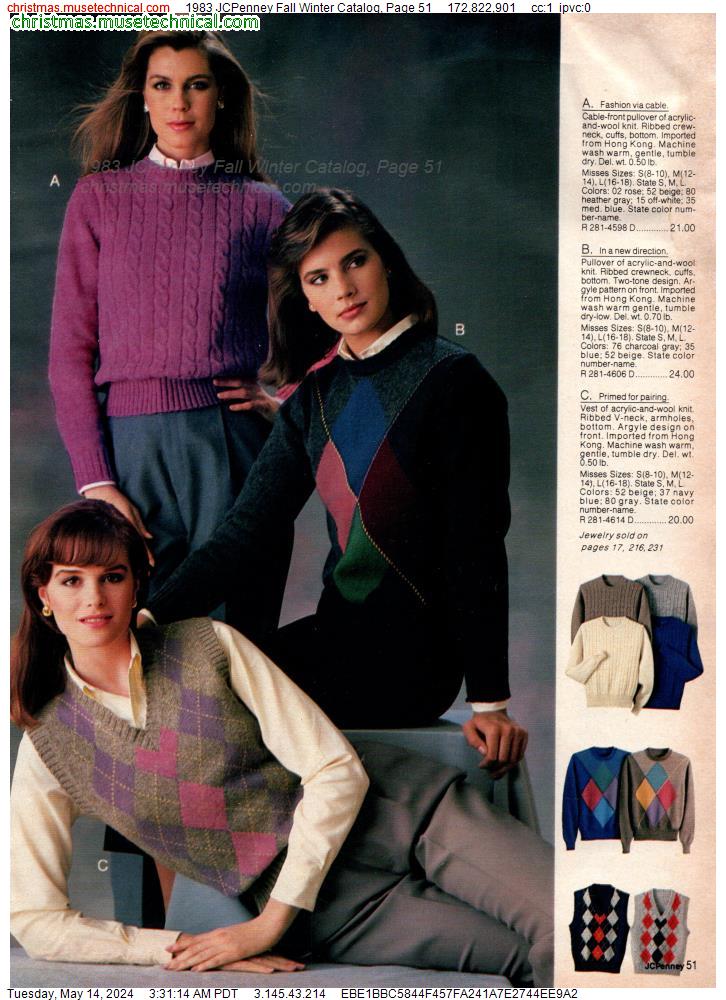 1983 JCPenney Fall Winter Catalog, Page 51