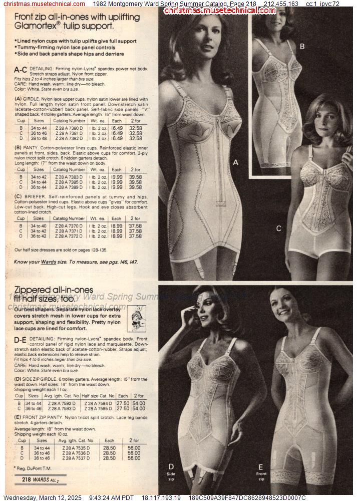 1982 Montgomery Ward Spring Summer Catalog, Page 218