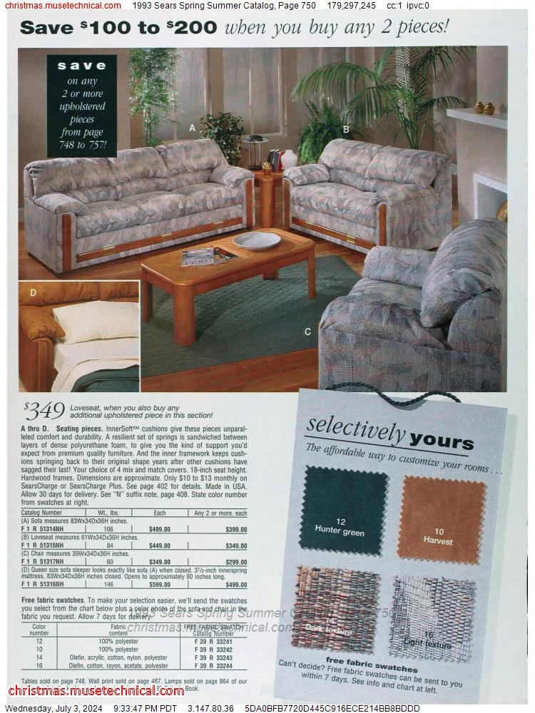1993 Sears Spring Summer Catalog, Page 750