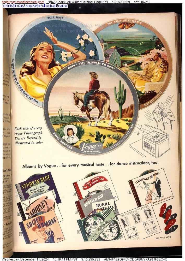 1946 Sears Fall Winter Catalog, Page 571