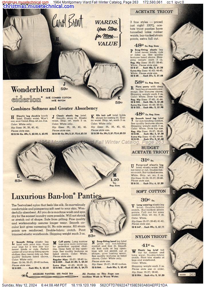 1964 Montgomery Ward Fall Winter Catalog, Page 263
