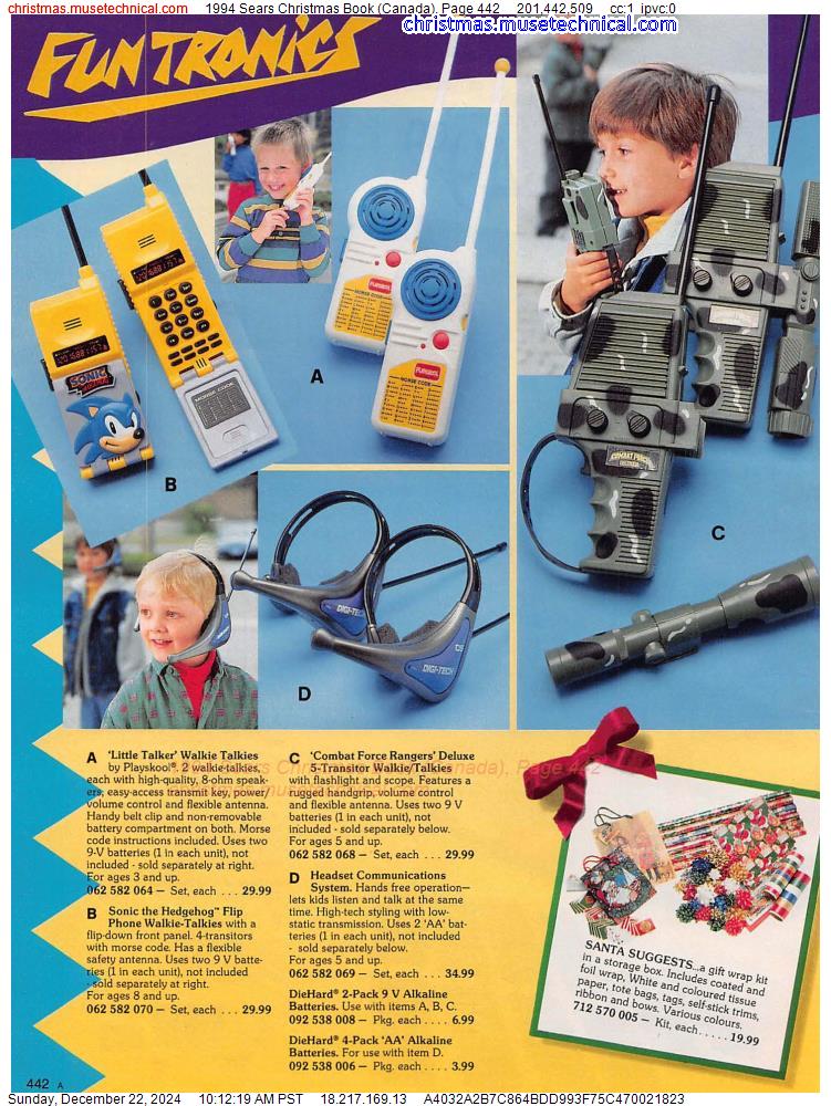 1994 Sears Christmas Book (Canada), Page 442