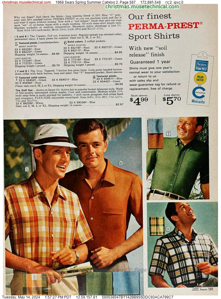 1968 Sears Spring Summer Catalog 2, Page 587