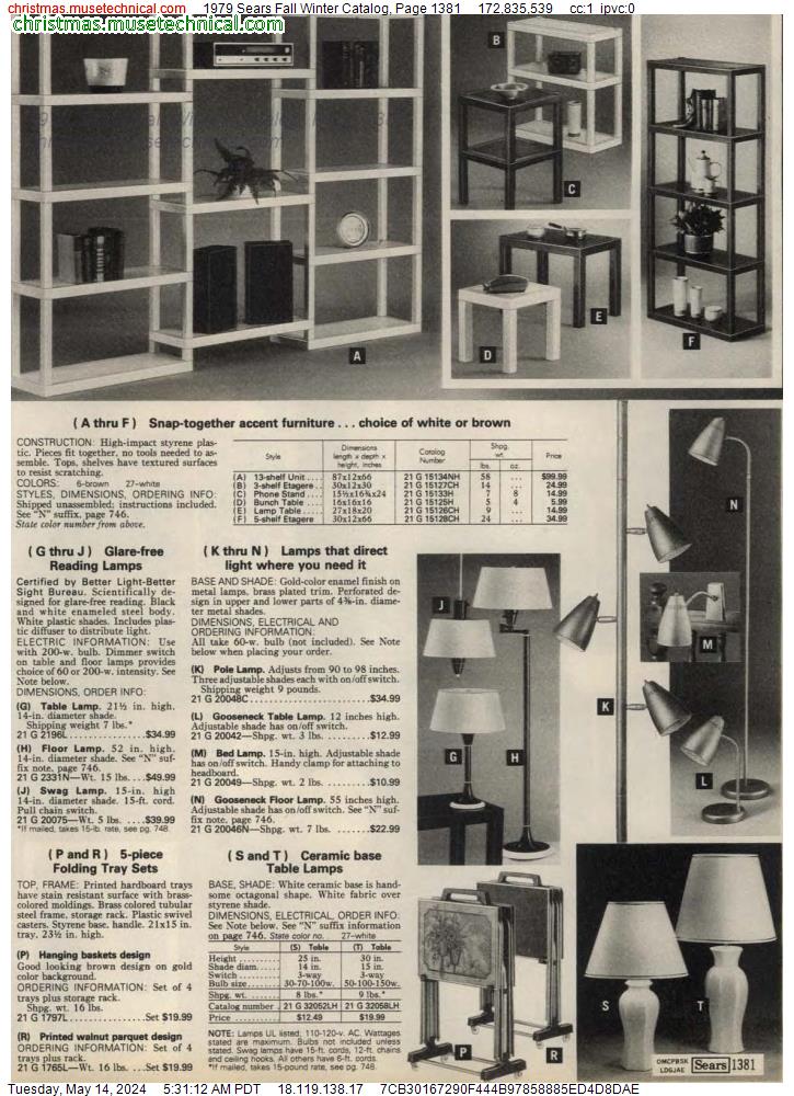 1979 Sears Fall Winter Catalog, Page 1381
