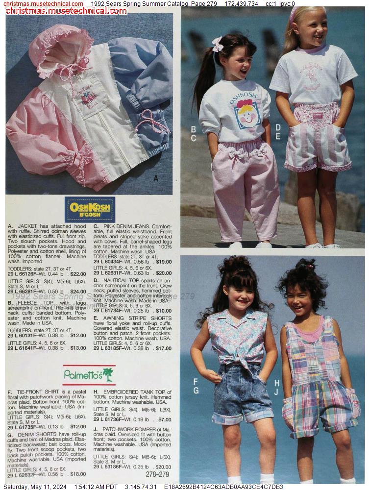 1992 Sears Spring Summer Catalog, Page 279