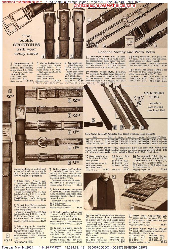 1963 Sears Fall Winter Catalog, Page 691