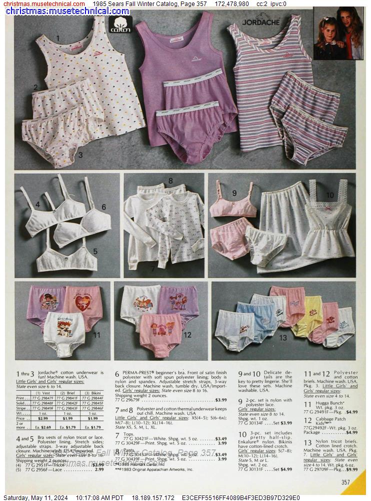 1985 Sears Fall Winter Catalog, Page 357