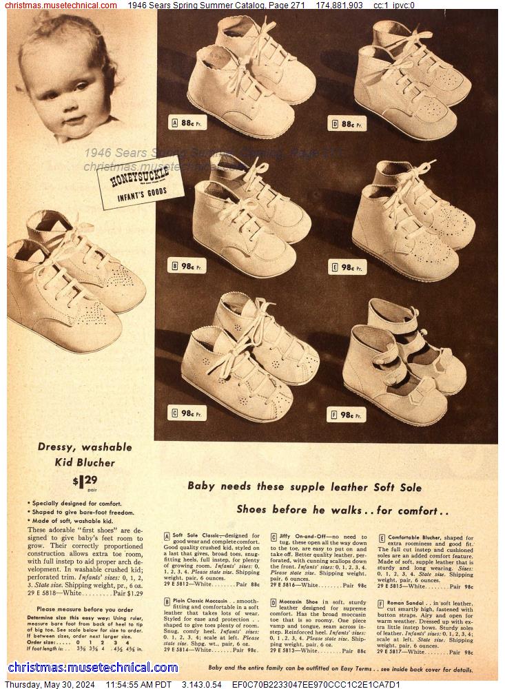 1946 Sears Spring Summer Catalog, Page 271