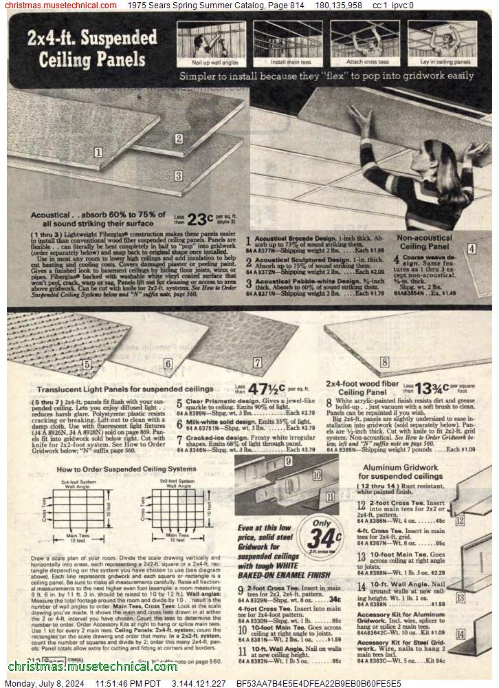 1975 Sears Spring Summer Catalog, Page 814