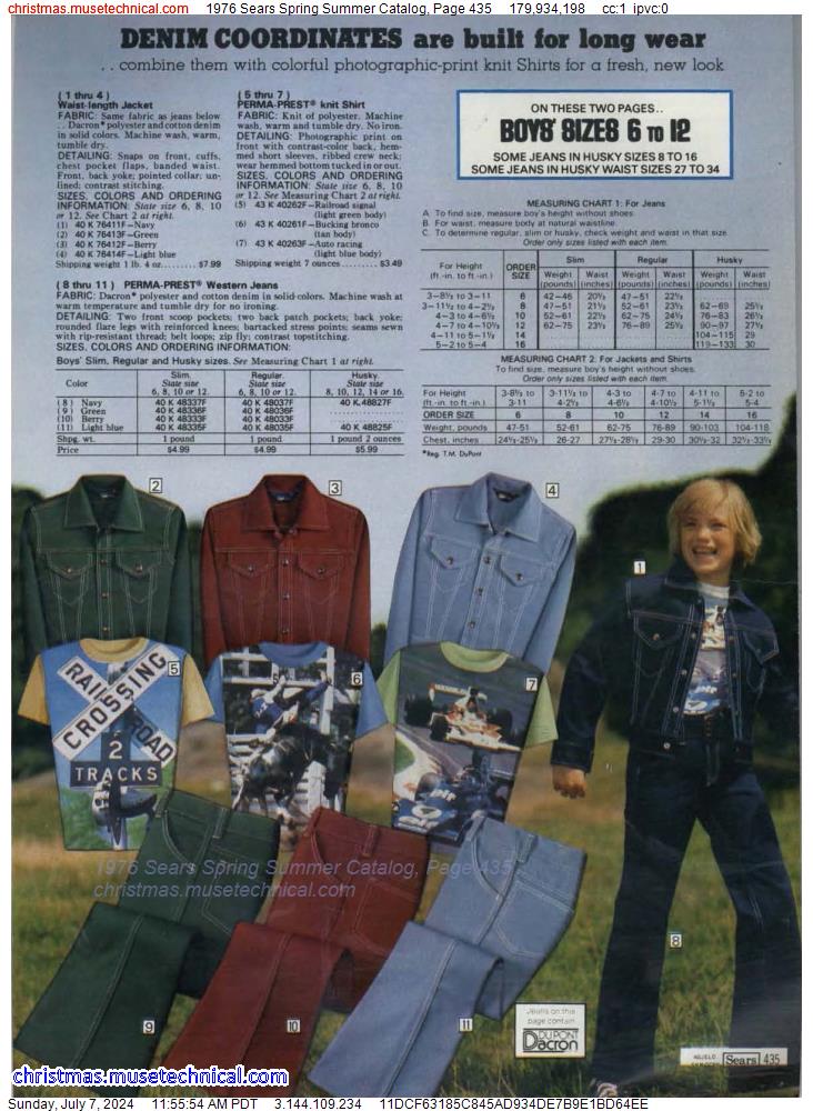 1976 Sears Spring Summer Catalog, Page 435