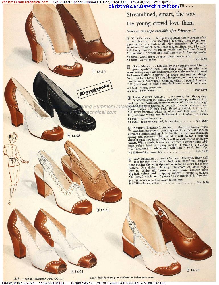 1946 Sears Spring Summer Catalog, Page 337