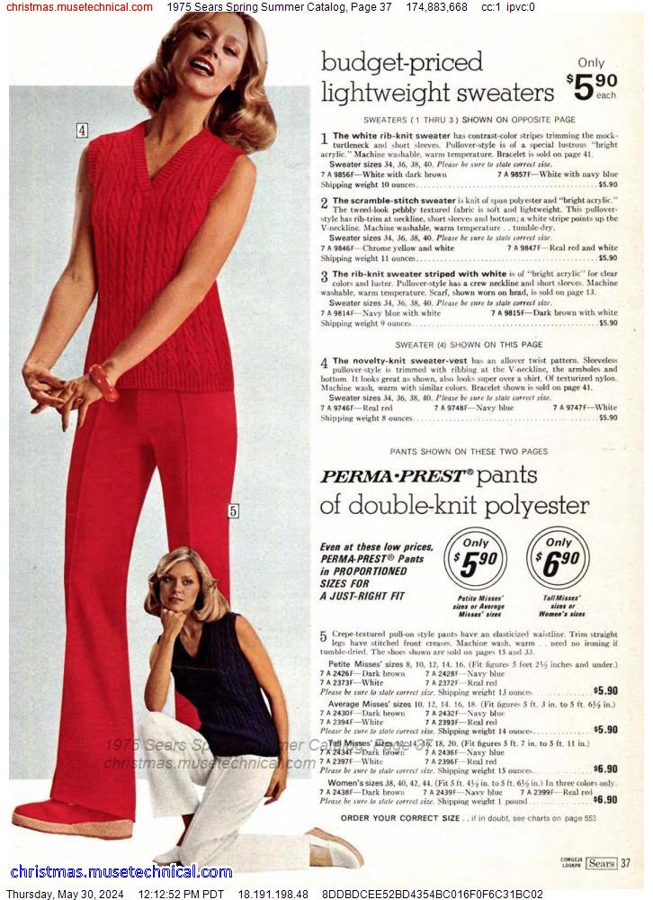 1975 Sears Spring Summer Catalog, Page 37