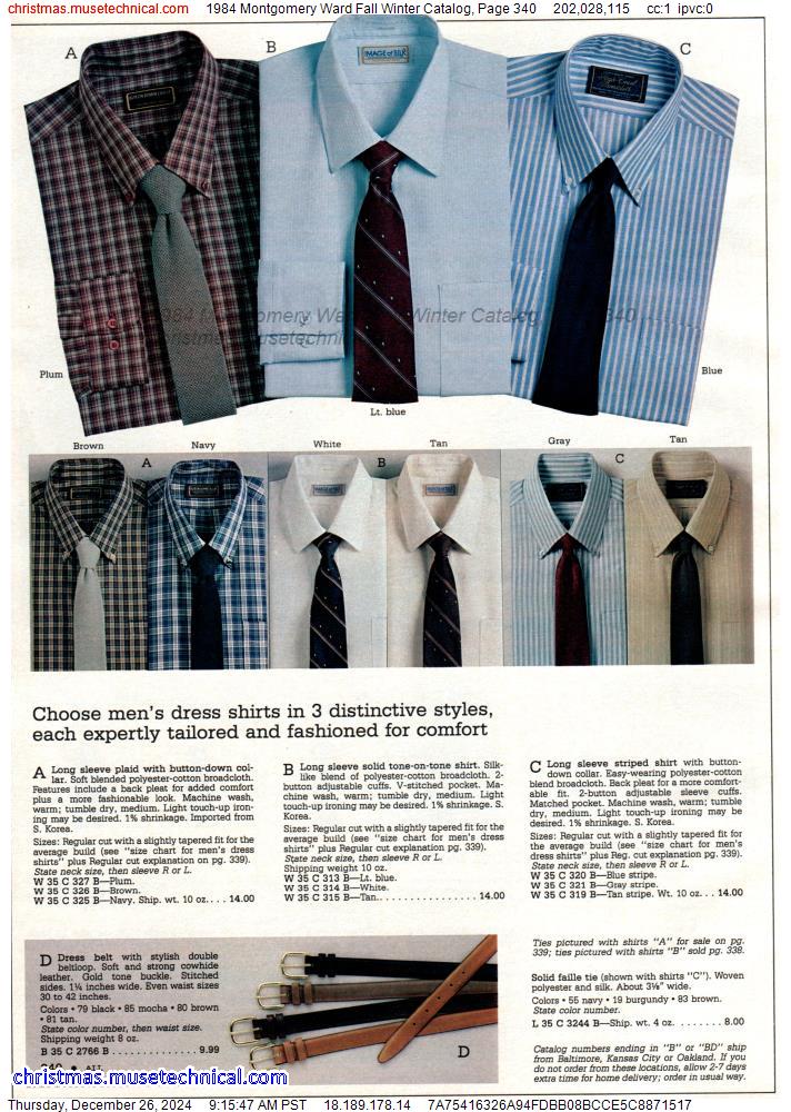 1984 Montgomery Ward Fall Winter Catalog, Page 340