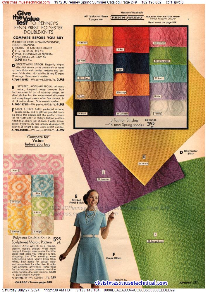 1972 JCPenney Spring Summer Catalog, Page 249