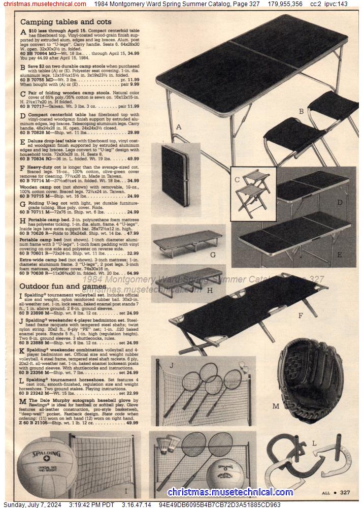 1984 Montgomery Ward Spring Summer Catalog, Page 327