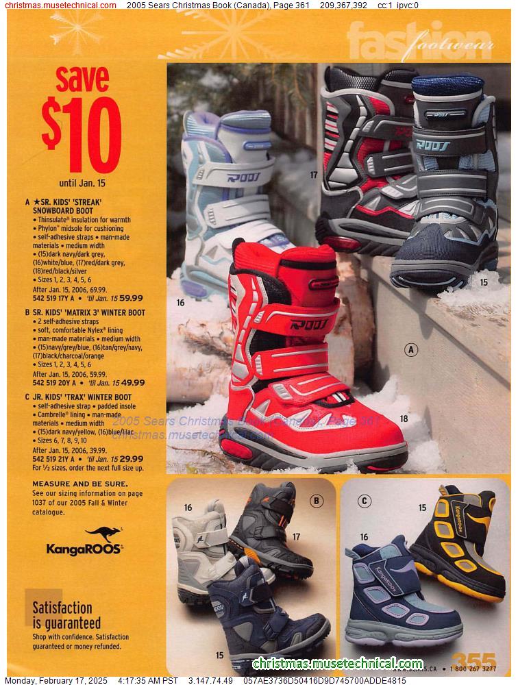 2005 Sears Christmas Book (Canada), Page 361