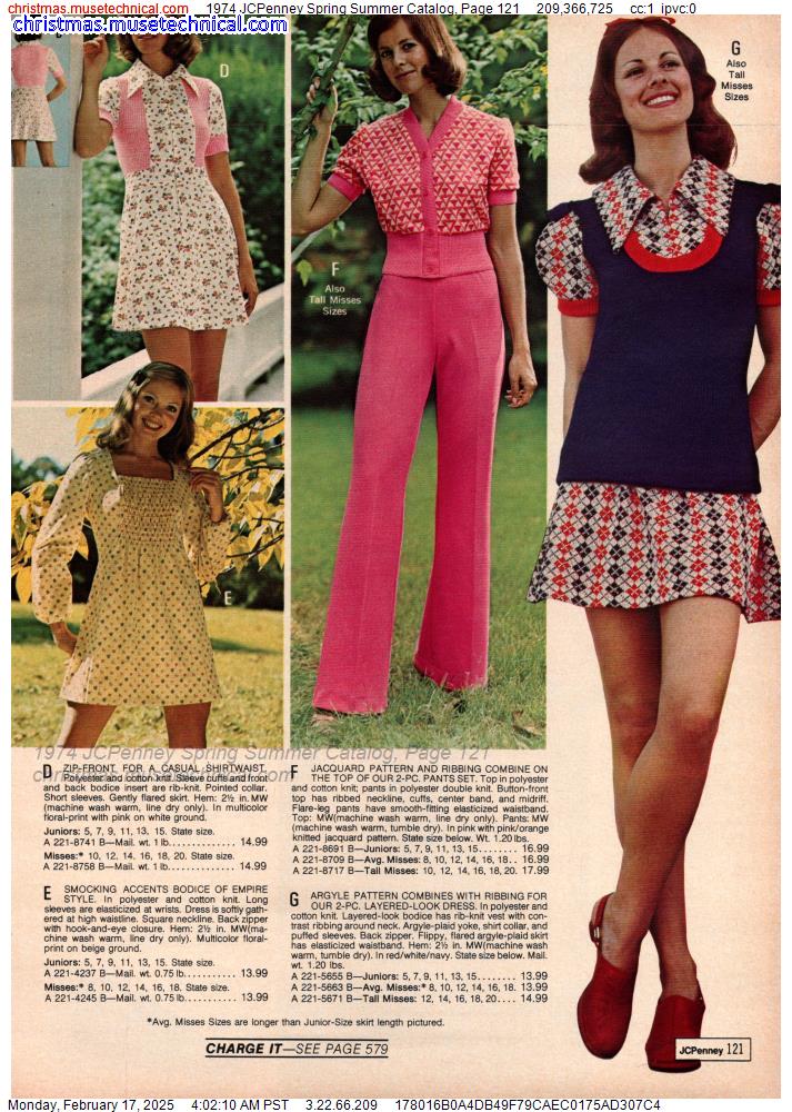 1974 JCPenney Spring Summer Catalog, Page 121