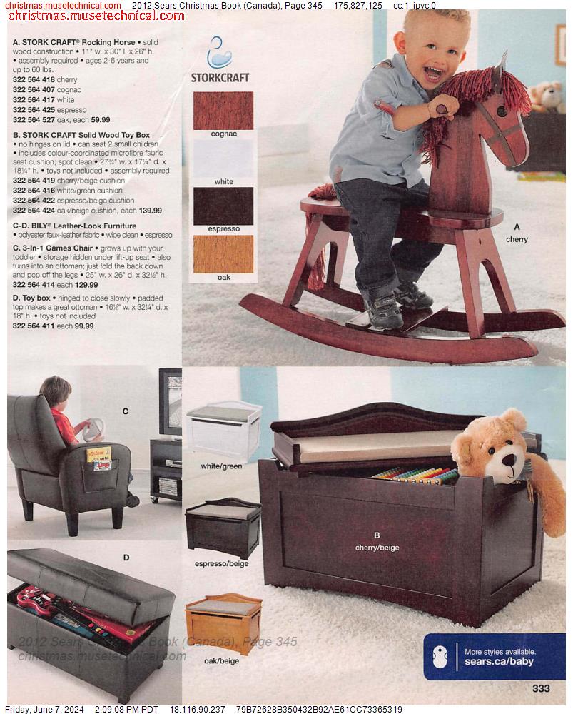 2012 Sears Christmas Book (Canada), Page 345