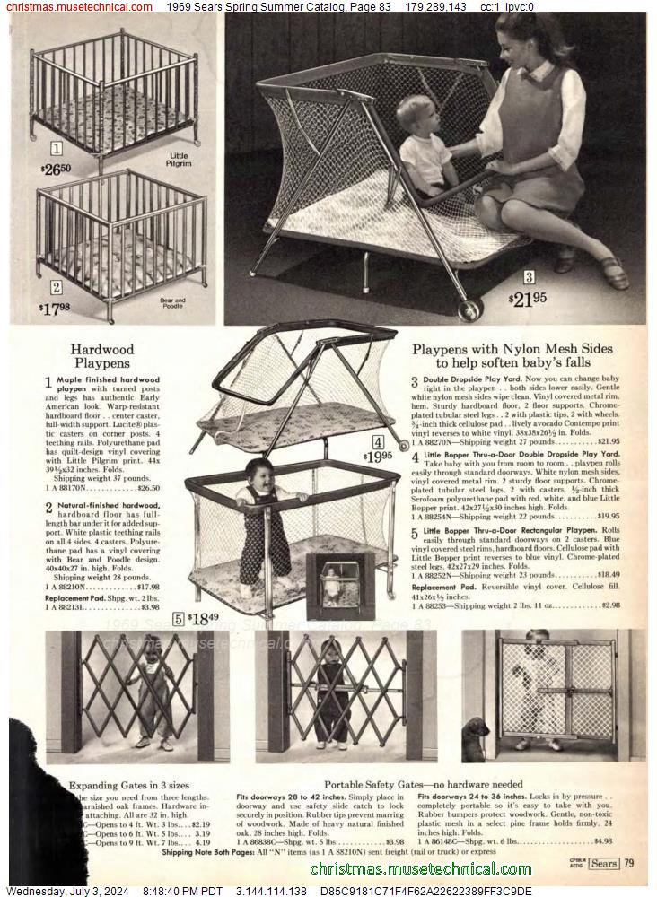 1969 Sears Spring Summer Catalog, Page 83