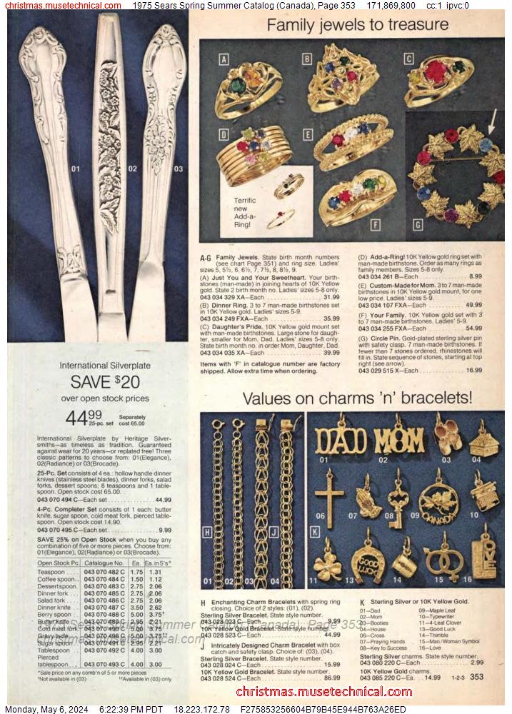 1975 Sears Spring Summer Catalog (Canada), Page 353