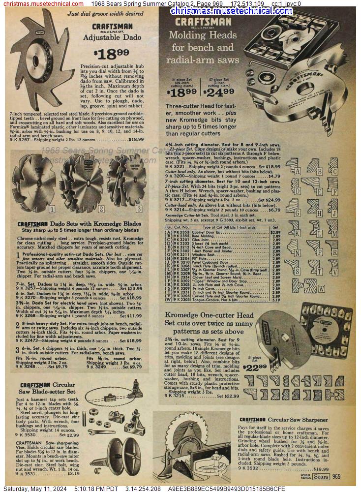 1968 Sears Spring Summer Catalog 2, Page 969