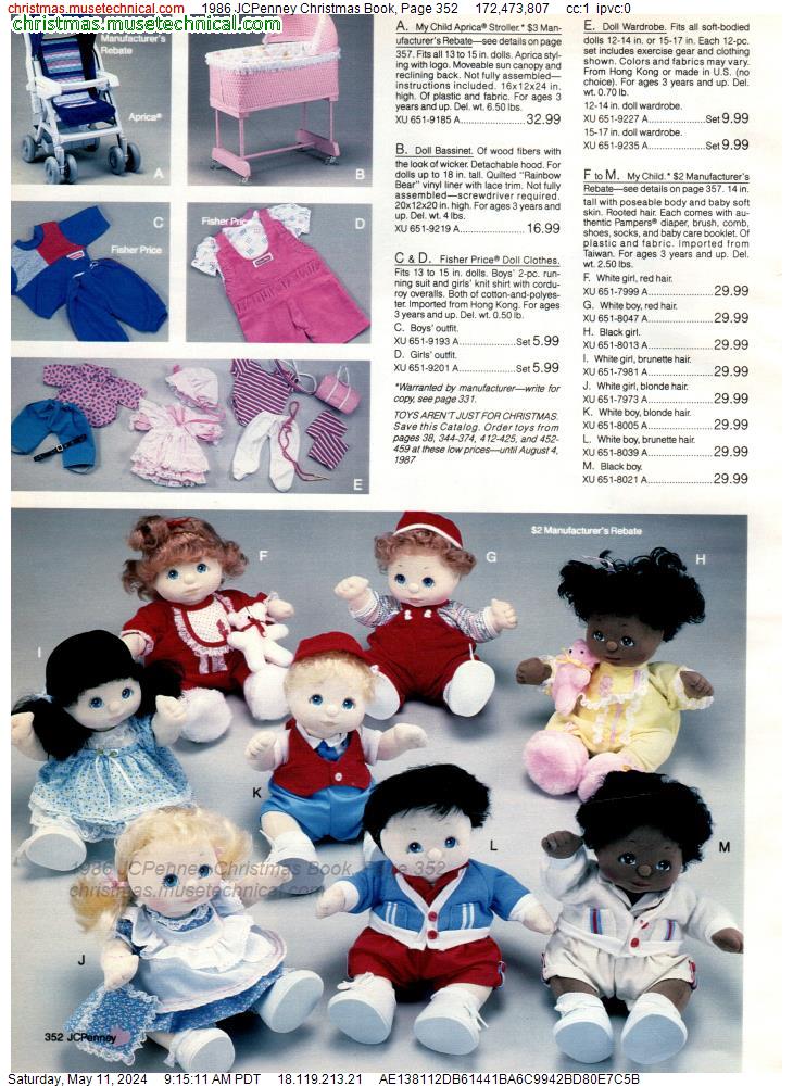 1986 JCPenney Christmas Book, Page 352