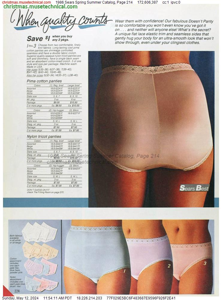 1986 Sears Spring Summer Catalog, Page 214