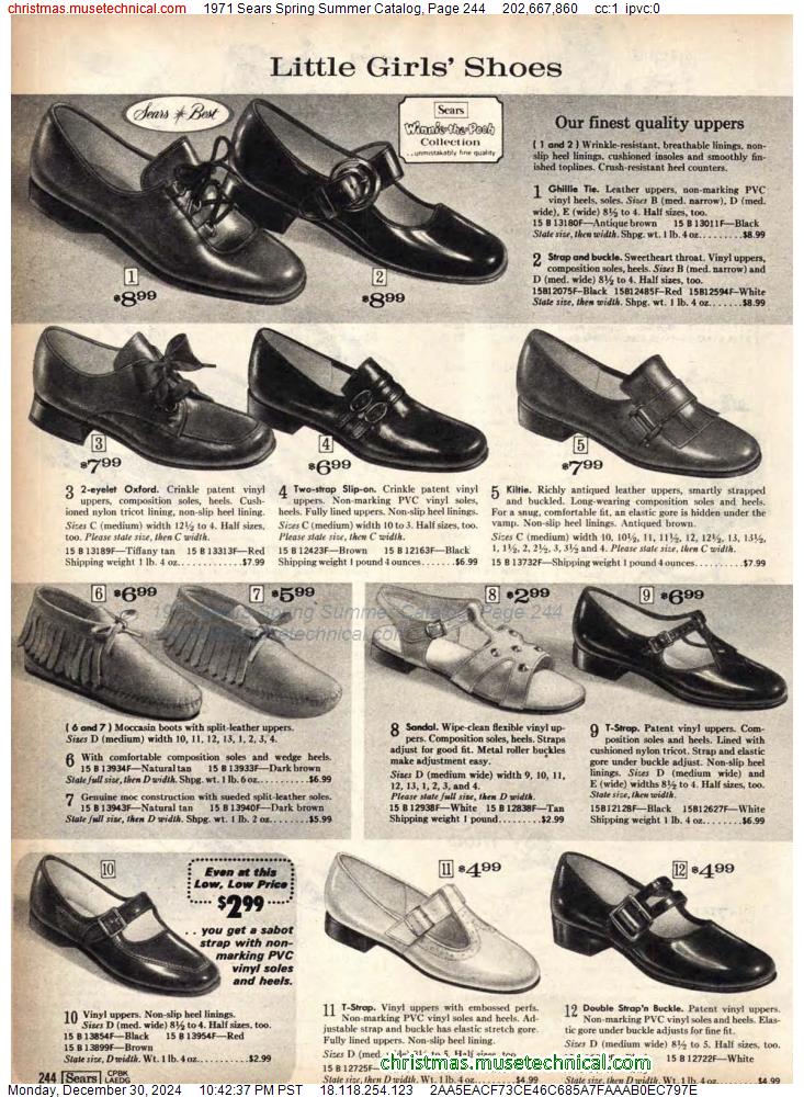 1971 Sears Spring Summer Catalog, Page 244