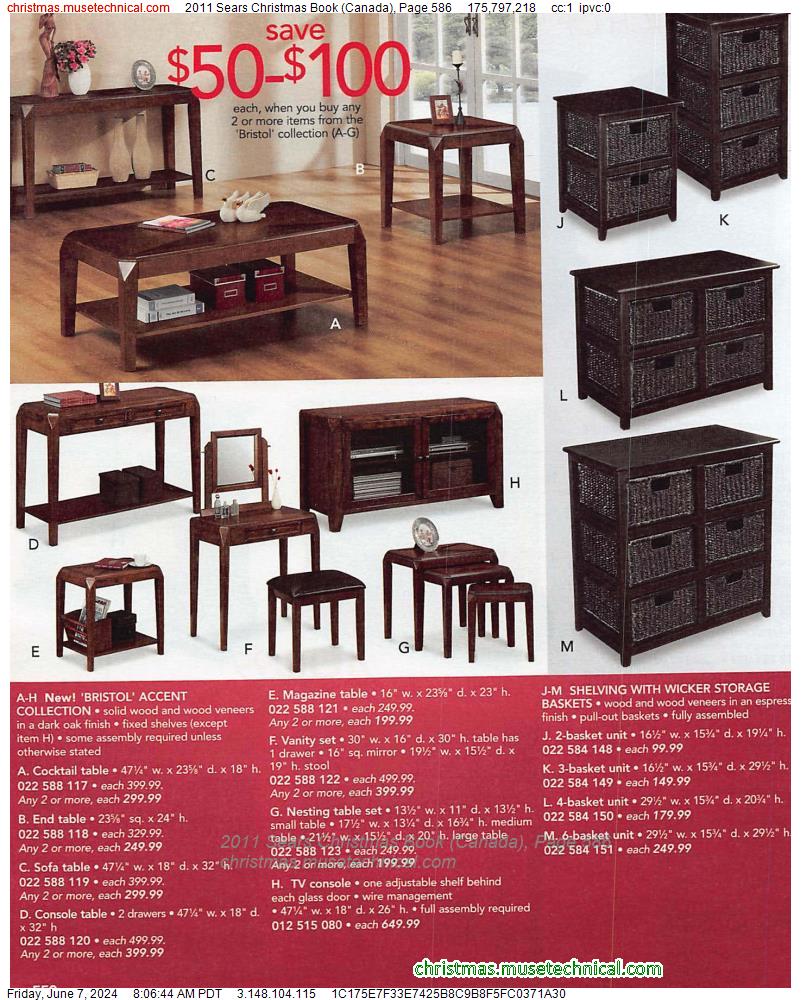 2011 Sears Christmas Book (Canada), Page 586