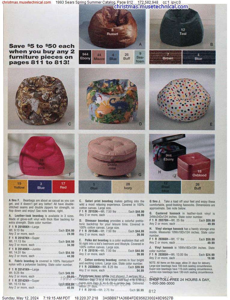 1993 Sears Spring Summer Catalog, Page 812