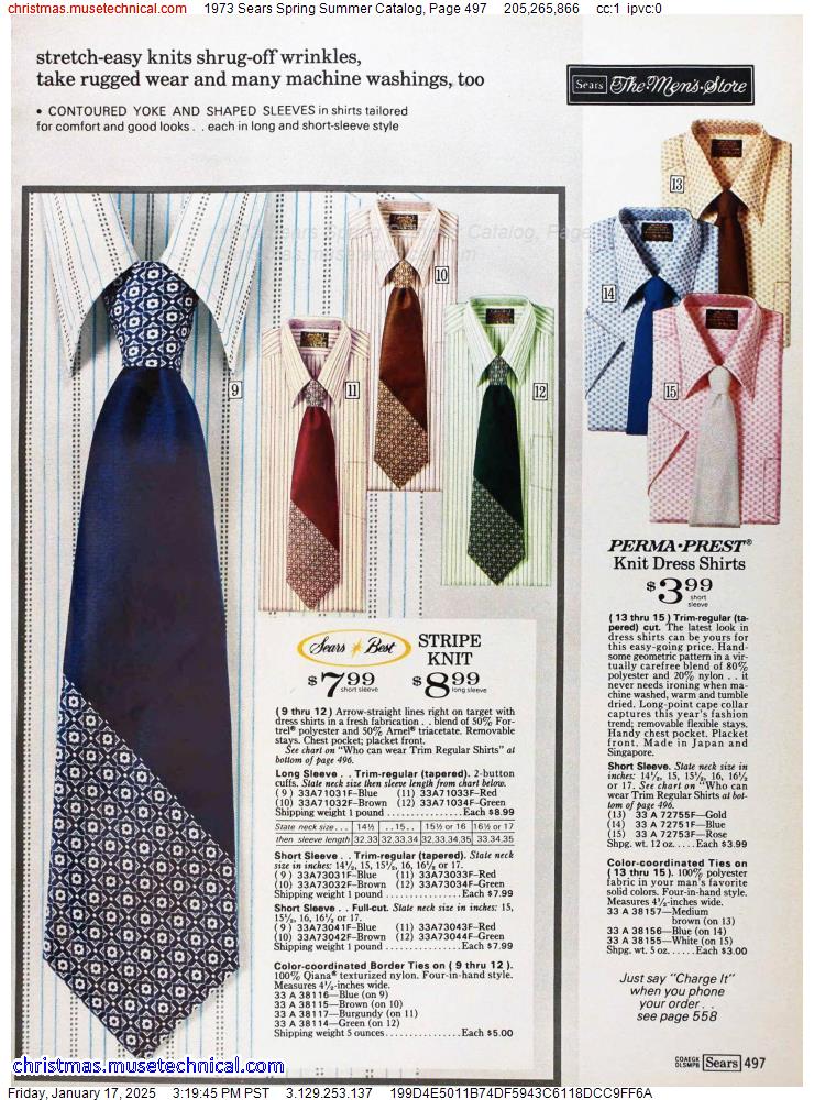 1973 Sears Spring Summer Catalog, Page 497