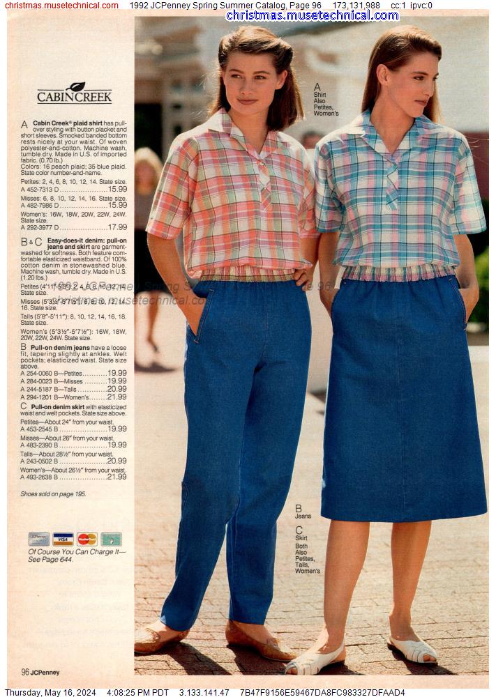 1992 JCPenney Spring Summer Catalog, Page 96