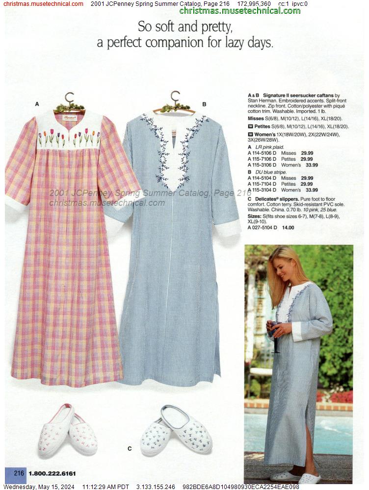 2001 JCPenney Spring Summer Catalog, Page 216