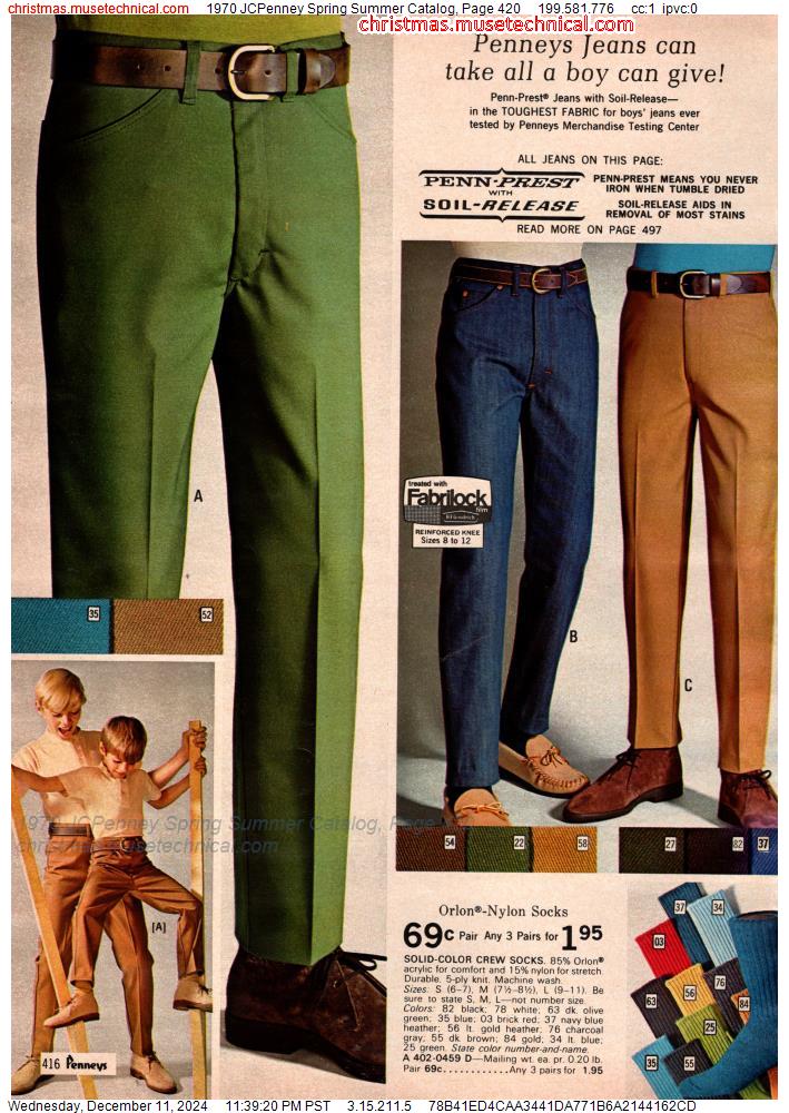 1970 JCPenney Spring Summer Catalog, Page 420