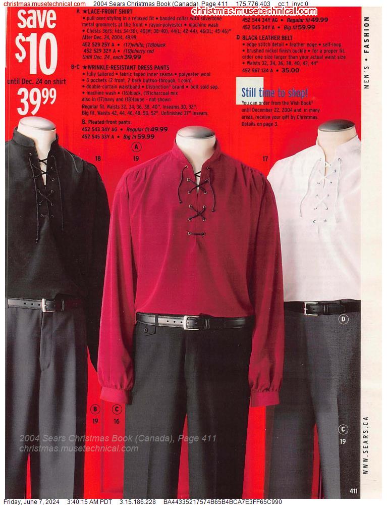 2004 Sears Christmas Book (Canada), Page 411