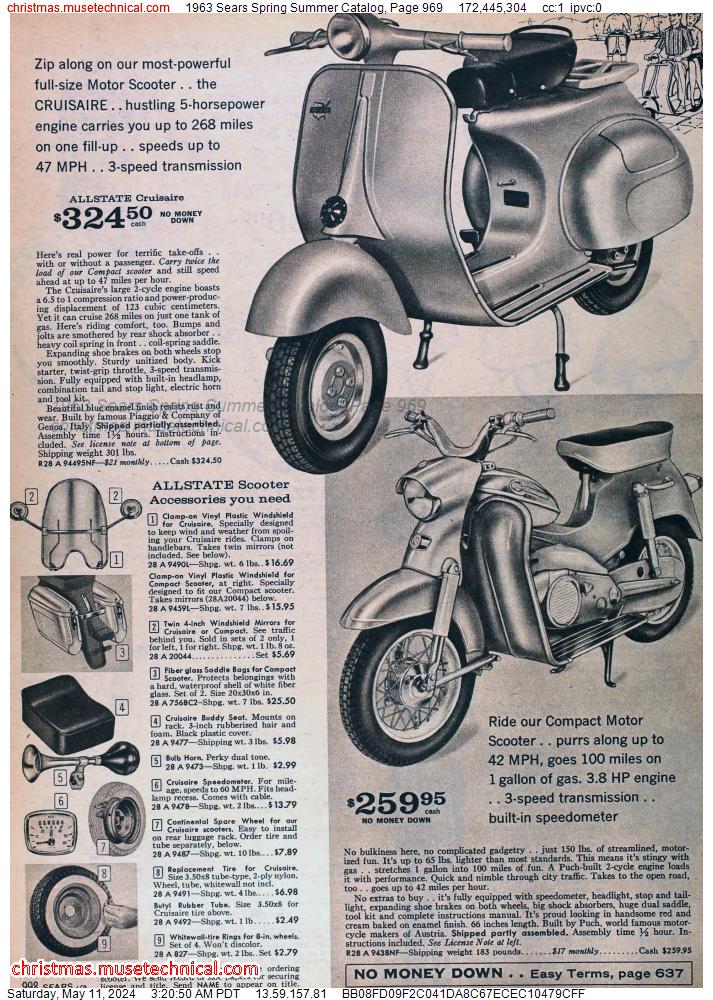 1963 Sears Spring Summer Catalog, Page 969