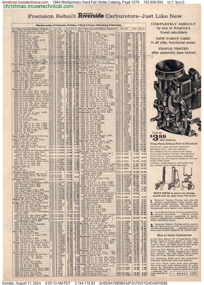 1964 Montgomery Ward Fall Winter Catalog, Page 1279