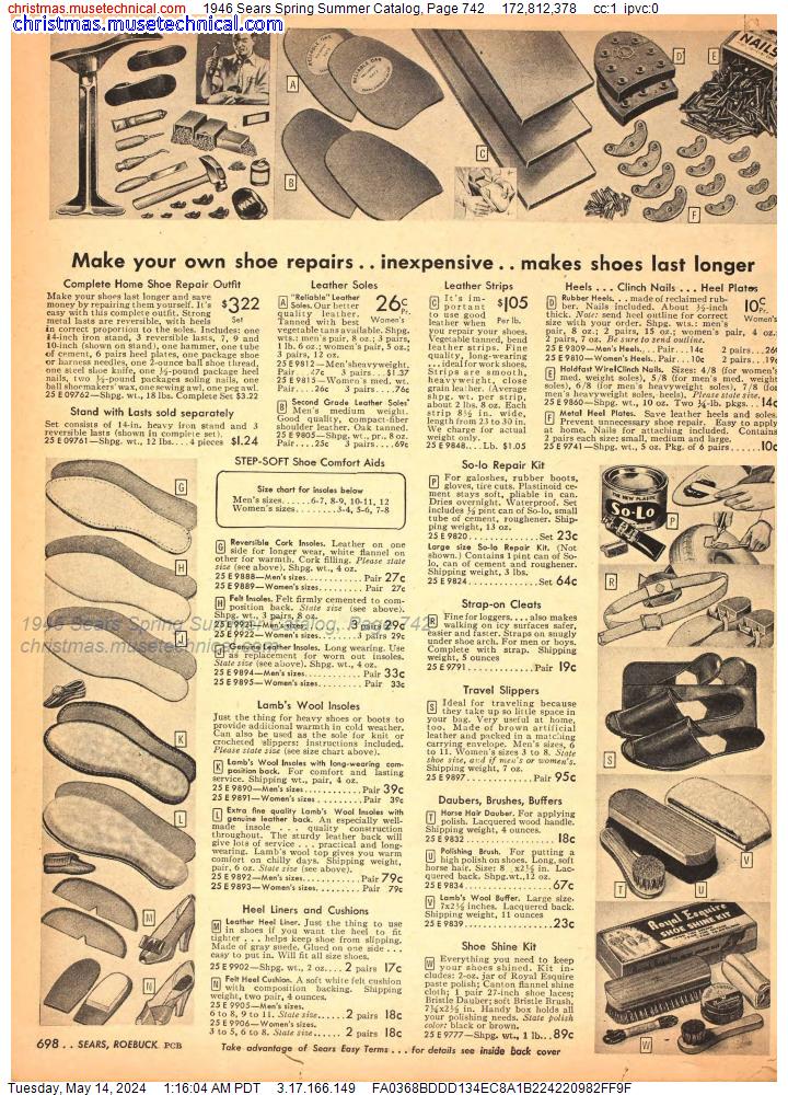 1946 Sears Spring Summer Catalog, Page 742