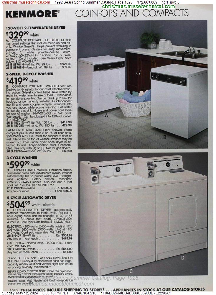 1992 Sears Spring Summer Catalog, Page 1028