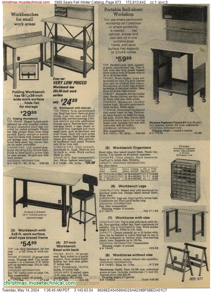 1980 Sears Fall Winter Catalog, Page 973