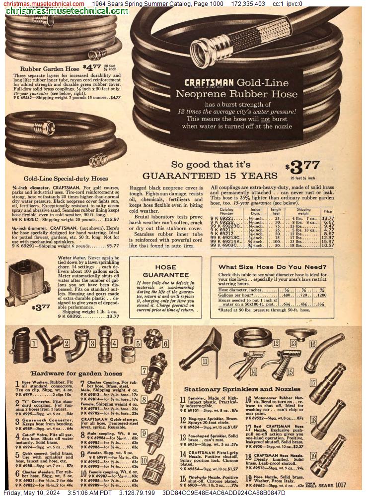 1964 Sears Spring Summer Catalog, Page 1000