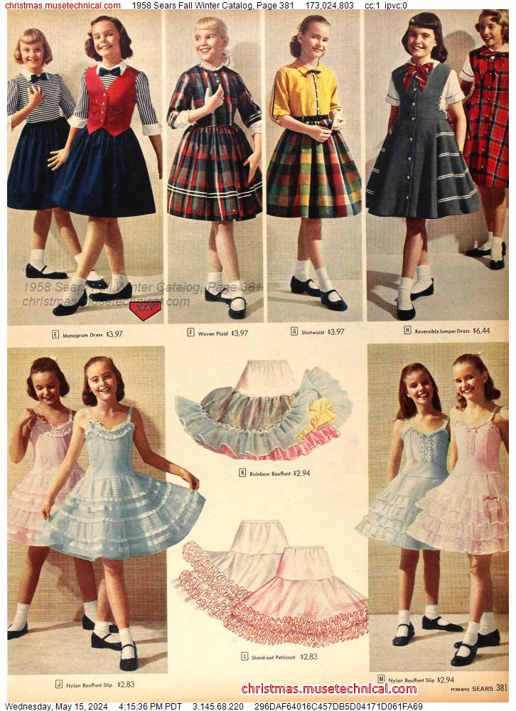 1958 Sears Fall Winter Catalog, Page 381