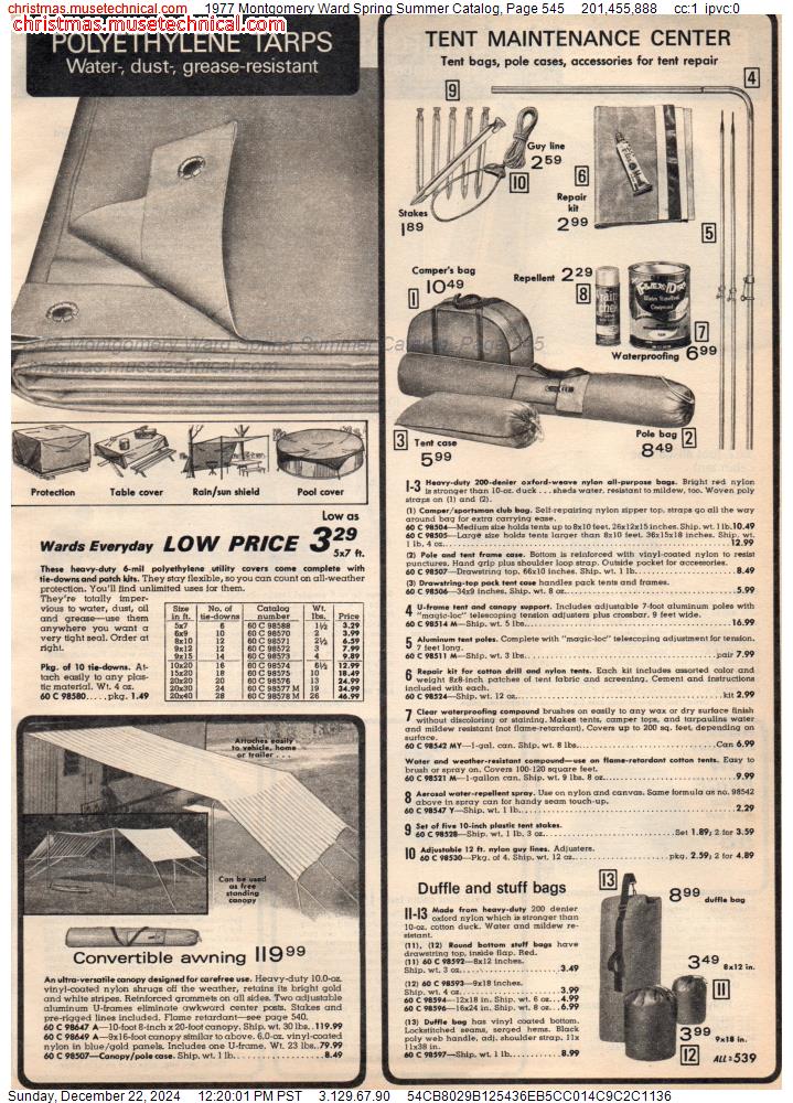 1977 Montgomery Ward Spring Summer Catalog, Page 545