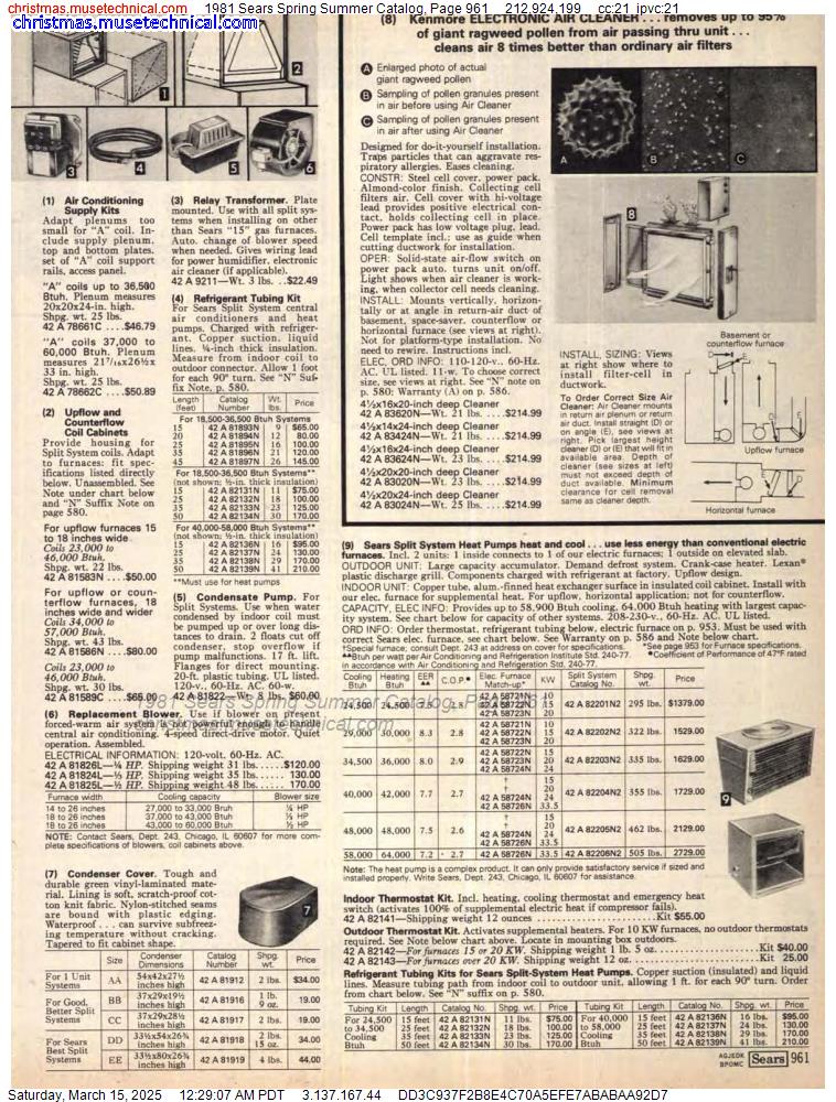 1981 Sears Spring Summer Catalog, Page 961